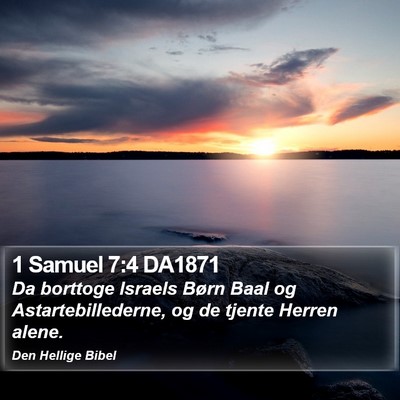 1 Samuel 7:4 DA1871 Bible Verse Image