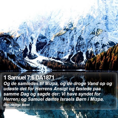 1 Samuel 7:6 DA1871 Bible Verse Image