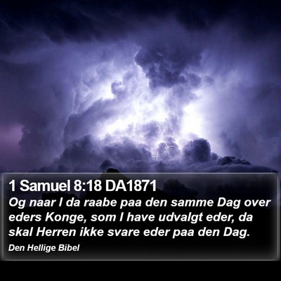 1 Samuel 8:18 DA1871 Bible Verse Image