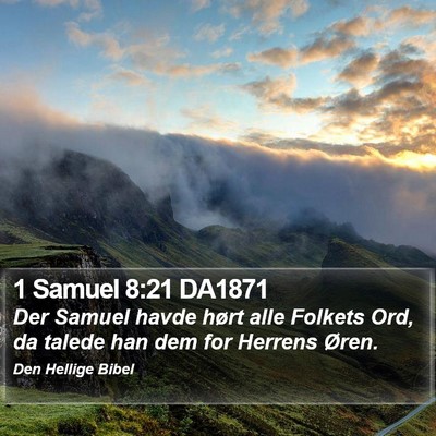 1 Samuel 8:21 DA1871 Bible Verse Image