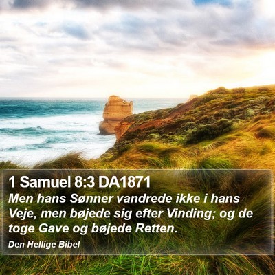 1 Samuel 8:3 DA1871 Bible Verse Image