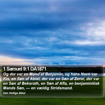 1 Samuel 9:1 DA1871 Bible Verse Image