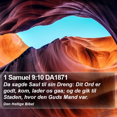 1 Samuel 9:10 DA1871 Bible Verse Image