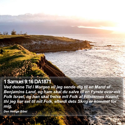 1 Samuel 9:16 DA1871 Bible Verse Image