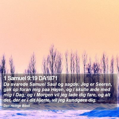 1 Samuel 9:19 DA1871 Bible Verse Image
