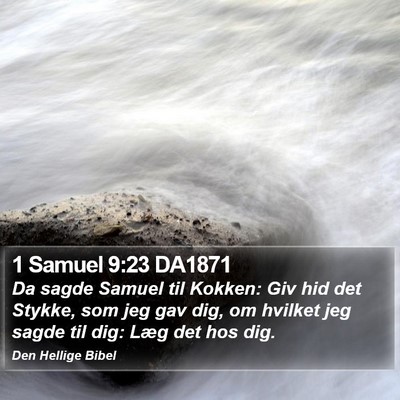 1 Samuel 9:23 DA1871 Bible Verse Image