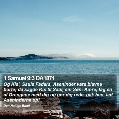 1 Samuel 9:3 DA1871 Bible Verse Image