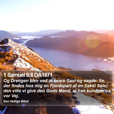 1 Samuel 9:8 DA1871 Bible Verse Image