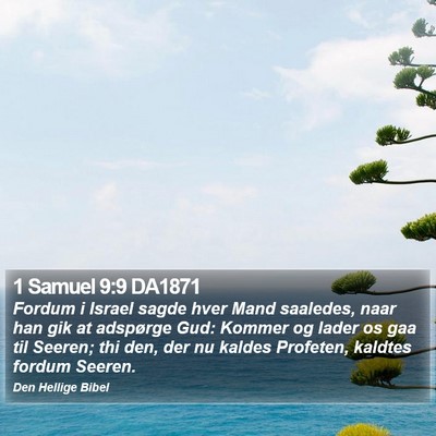 1 Samuel 9:9 DA1871 Bible Verse Image