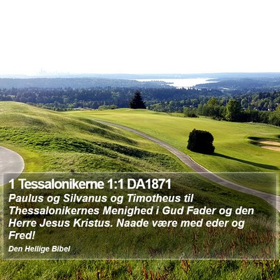 1 Tessalonikerne 1:1 DA1871 Bible Verse Image