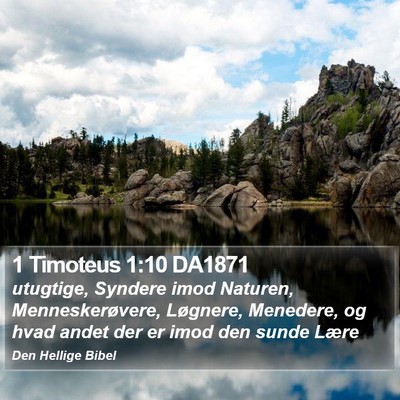 1 Timoteus 1:10 DA1871 Bible Verse Image