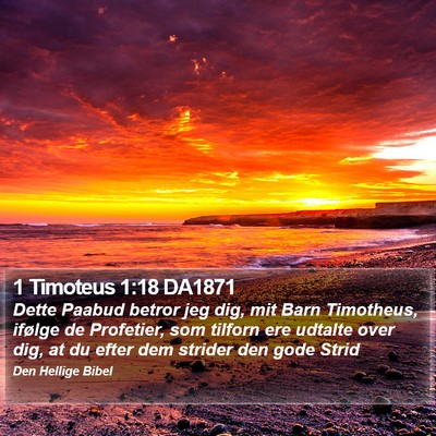 1 Timoteus 1:18 DA1871 Bible Verse Image
