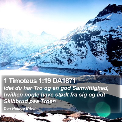 1 Timoteus 1:19 DA1871 Bible Verse Image