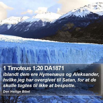 1 Timoteus 1:20 DA1871 Bible Verse Image