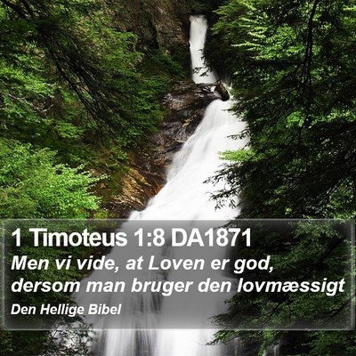 1 Timoteus 1:8 DA1871 Bible Verse Image