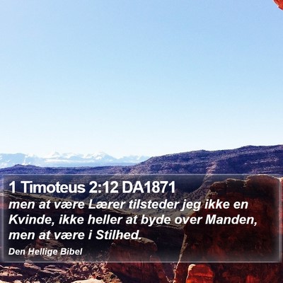 1 Timoteus 2:12 DA1871 Bible Verse Image