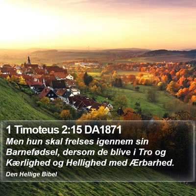 1 Timoteus 2:15 DA1871 Bible Verse Image