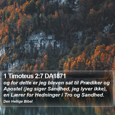 1 Timoteus 2:7 DA1871 Bible Verse Image