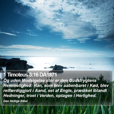 1 Timoteus 3:16 DA1871 Bible Verse Image