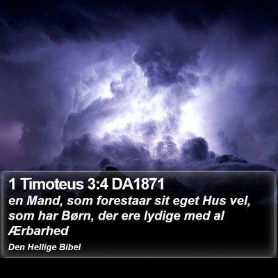 1 Timoteus 3:4 DA1871 Bible Verse Image