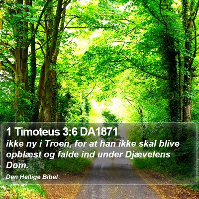 1 Timoteus 3:6 DA1871 Bible Verse Image