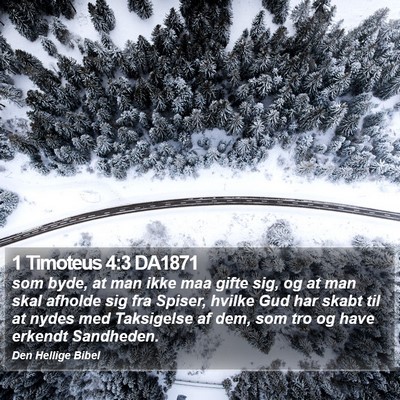 1 Timoteus 4:3 DA1871 Bible Verse Image