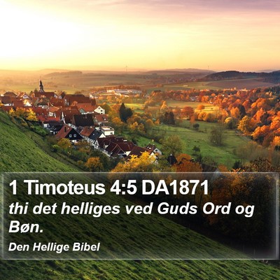 1 Timoteus 4:5 DA1871 Bible Verse Image