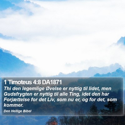 1 Timoteus 4:8 DA1871 Bible Verse Image