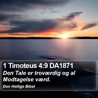 1 Timoteus 4:9 DA1871 Bible Verse Image