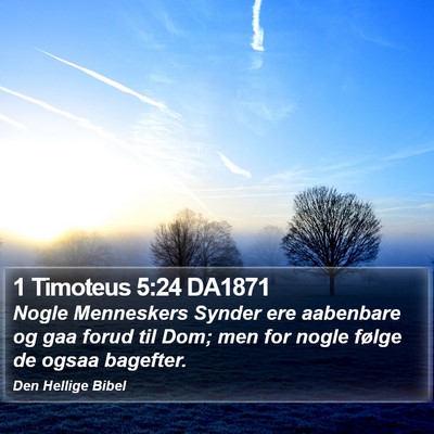 1 Timoteus 5:24 DA1871 Bible Verse Image