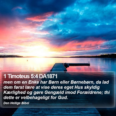 1 Timoteus 5:4 DA1871 Bible Verse Image