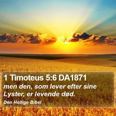 1 Timoteus 5:6 DA1871 Bible Verse Image