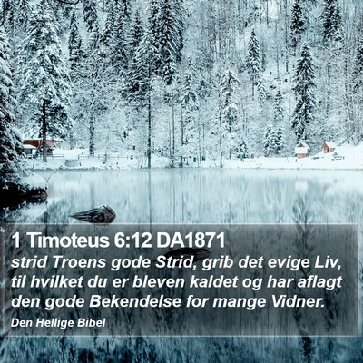 1 Timoteus 6:12 DA1871 Bible Verse Image