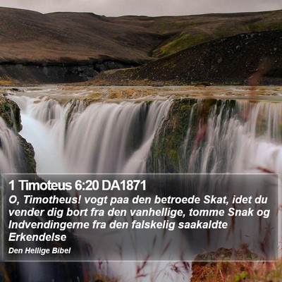 1 Timoteus 6:20 DA1871 Bible Verse Image
