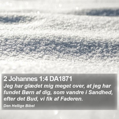 2 Johannes 1:4 DA1871 Bible Verse Image