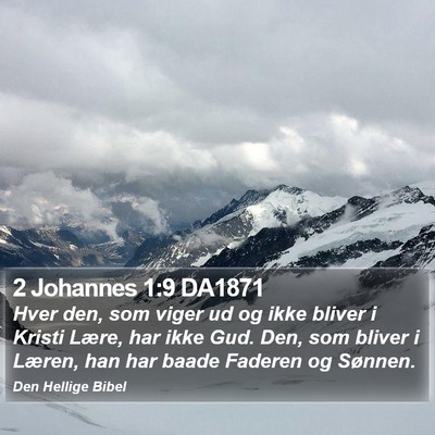 2 Johannes 1:9 DA1871 Bible Verse Image