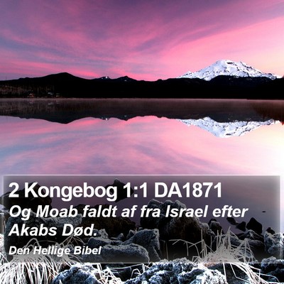 2 Kongebog 1:1 DA1871 Bible Verse Image