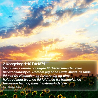 2 Kongebog 1:10 DA1871 Bible Verse Image
