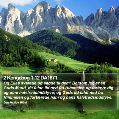 2 Kongebog 1:12 DA1871 Bible Verse Image