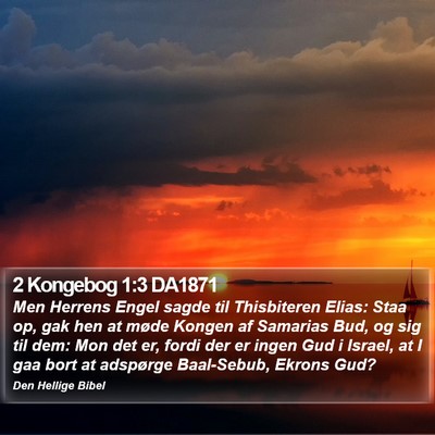 2 Kongebog 1:3 DA1871 Bible Verse Image
