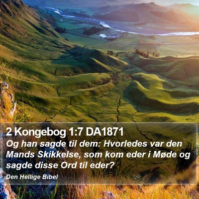 2 Kongebog 1:7 DA1871 Bible Verse Image