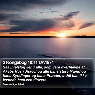 2 Kongebog 10:11 DA1871 Bible Verse Image