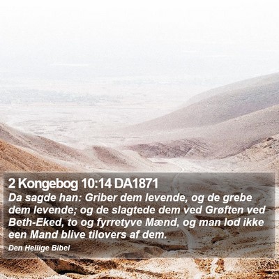 2 Kongebog 10:14 DA1871 Bible Verse Image