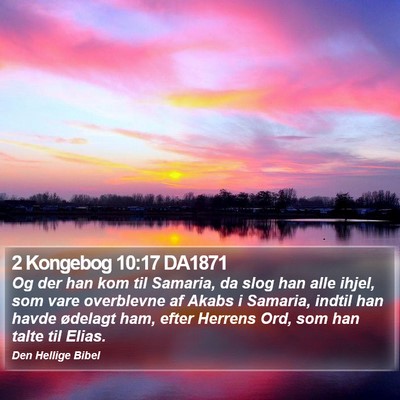 2 Kongebog 10:17 DA1871 Bible Verse Image