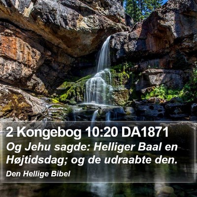 2 Kongebog 10:20 DA1871 Bible Verse Image