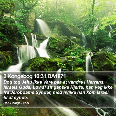 2 Kongebog 10:31 DA1871 Bible Verse Image