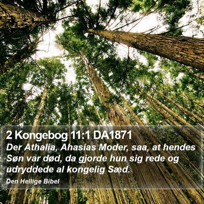 2 Kongebog 11:1 DA1871 Bible Verse Image