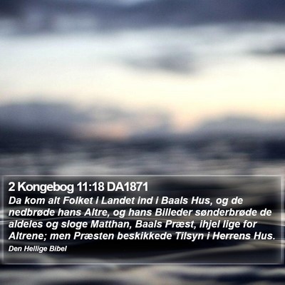 2 Kongebog 11:18 DA1871 Bible Verse Image