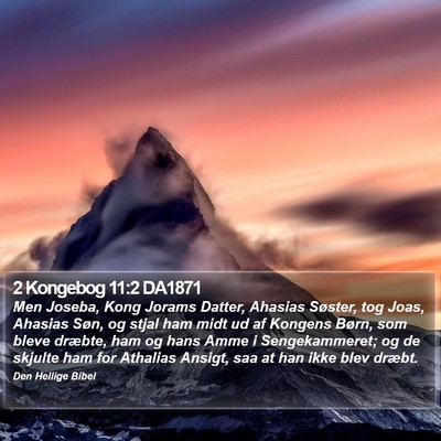 2 Kongebog 11:2 DA1871 Bible Verse Image