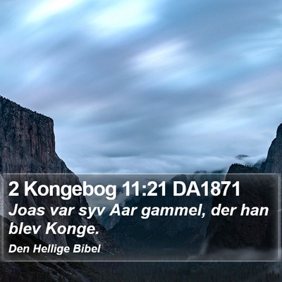2 Kongebog 11:21 DA1871 Bible Verse Image